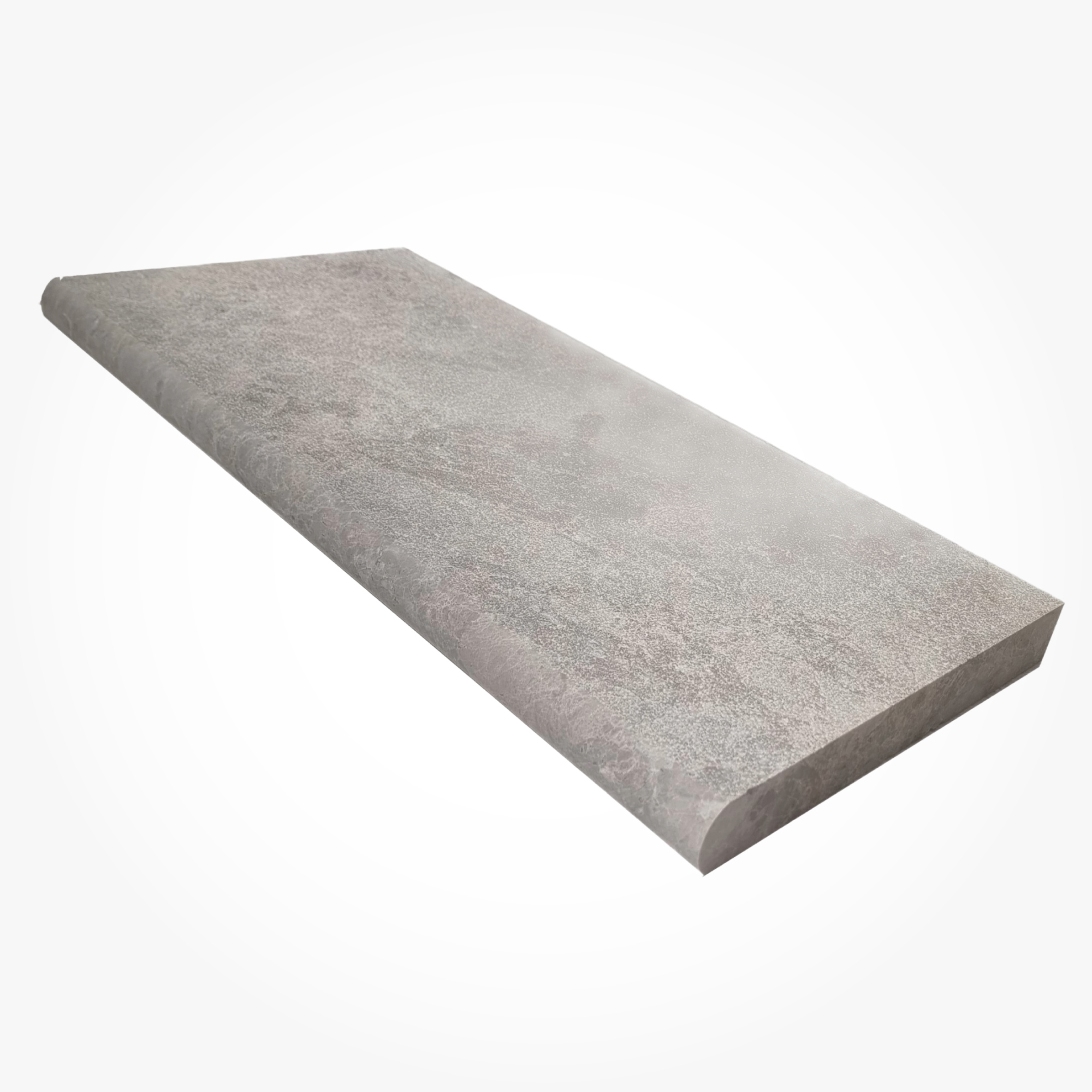 Tundra Gray Leather Marble Coping