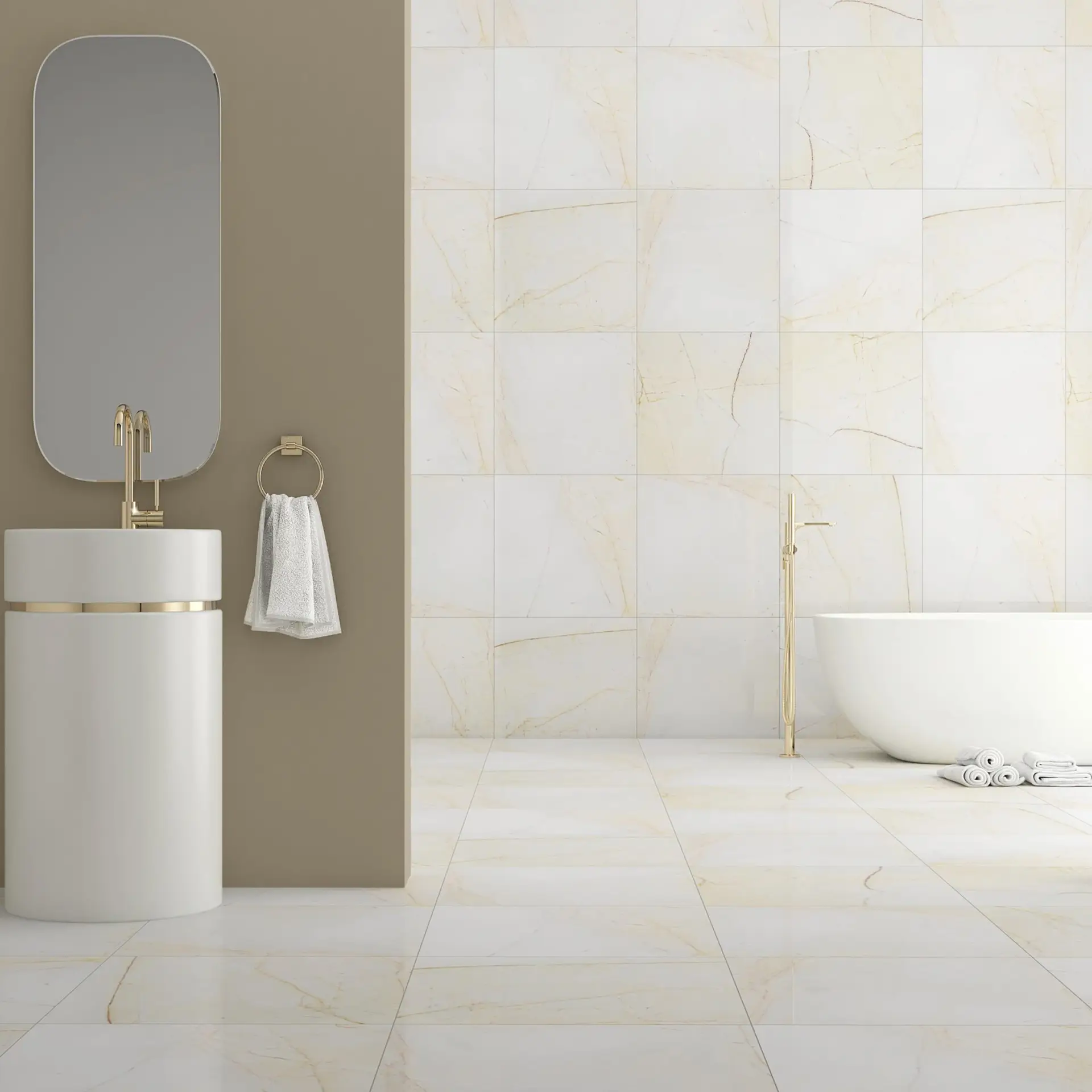 Hurok Marble - Interior Collection - Natural Stone Tiles - Emotion Dolomite - Finished