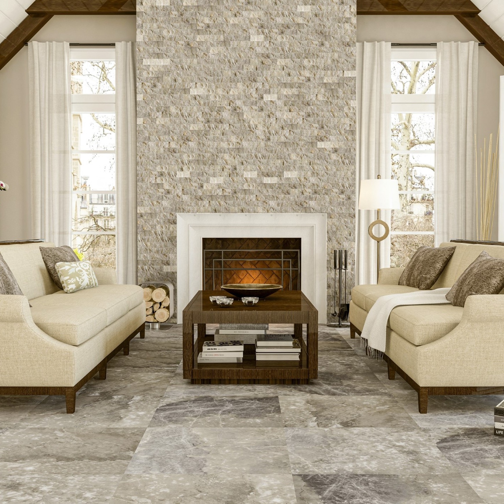 Hurok Marble - Interior Collection - Natural Stone Tiles - Silver Gray