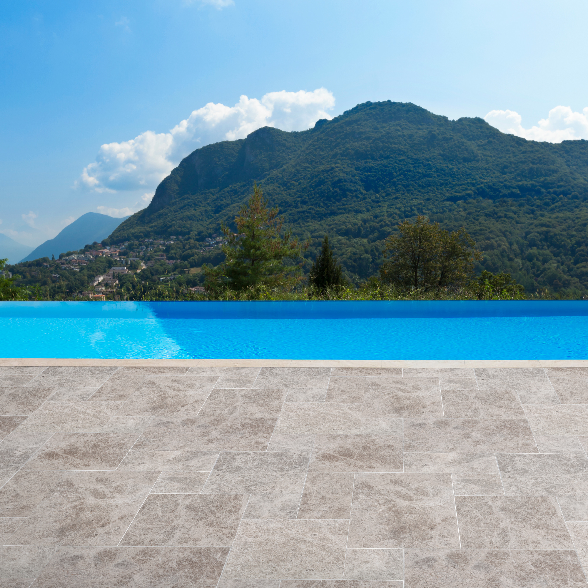 Hurok Marble - Hardscape Collection - Natural Stone Pavers - Silver Shadow Leather