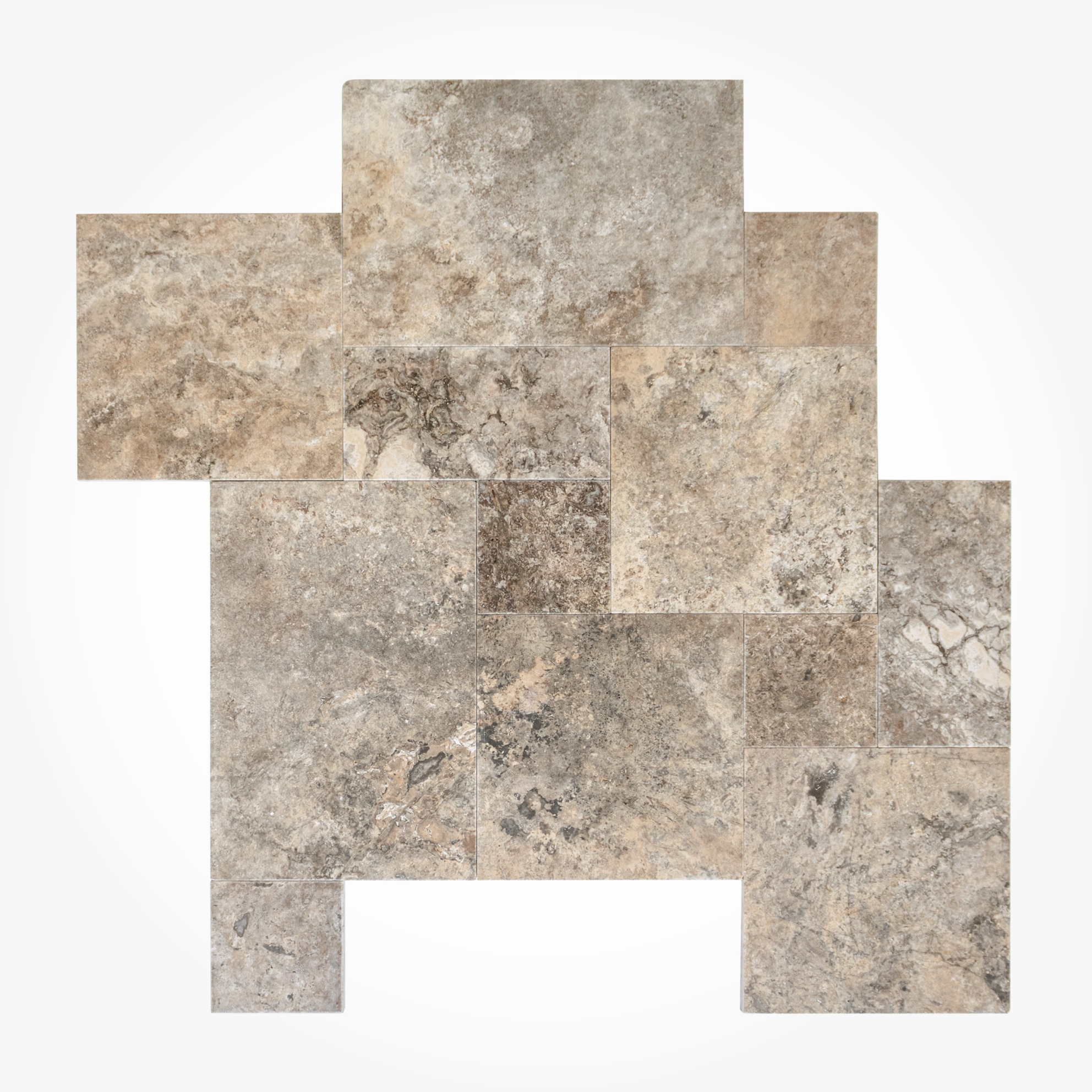 Hurok Marble - Hardscape Collection - Natural Stone Pavers - Silver Tumbled