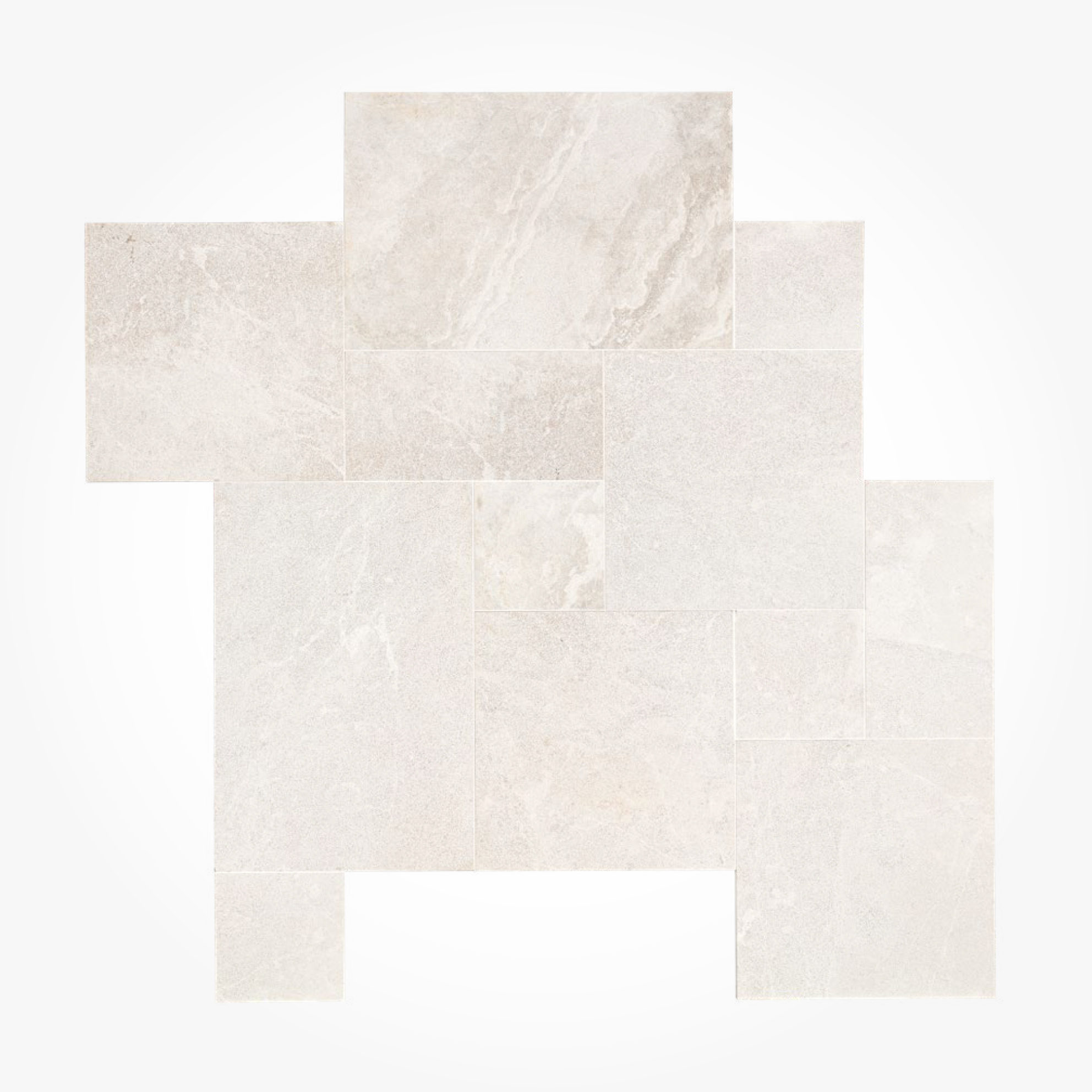 Hurok Marble - Hardscape Collection - Natural Stone Pavers - Marble Pavers - Atlantic Cream Sandblasted French Pattern