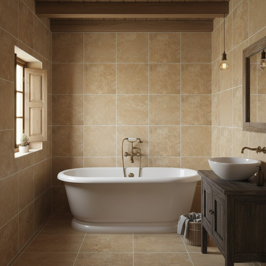 Hurok Marble - Interior Collection - Natural Stone Tiles - Gold Travertine Finished