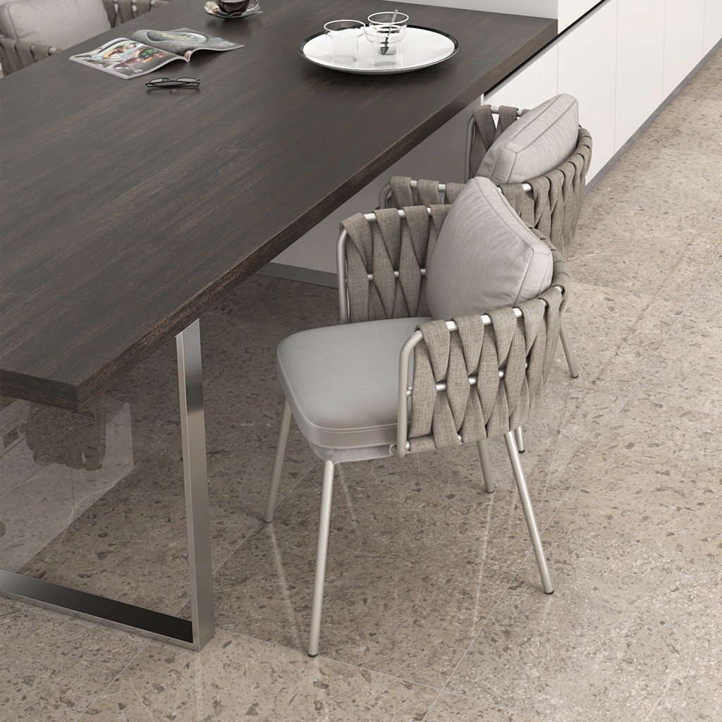 Interior Collection - Natural Stone Tiles - Silver Belinda Marble Finished