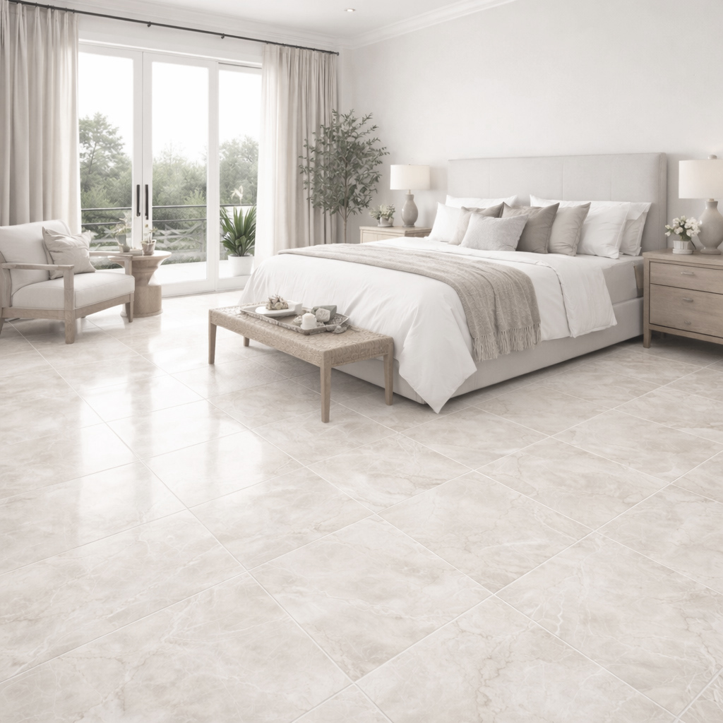 Interior Collection - Natural Stone Tile - Marble Tile - Vanilla Cream Marble Finished