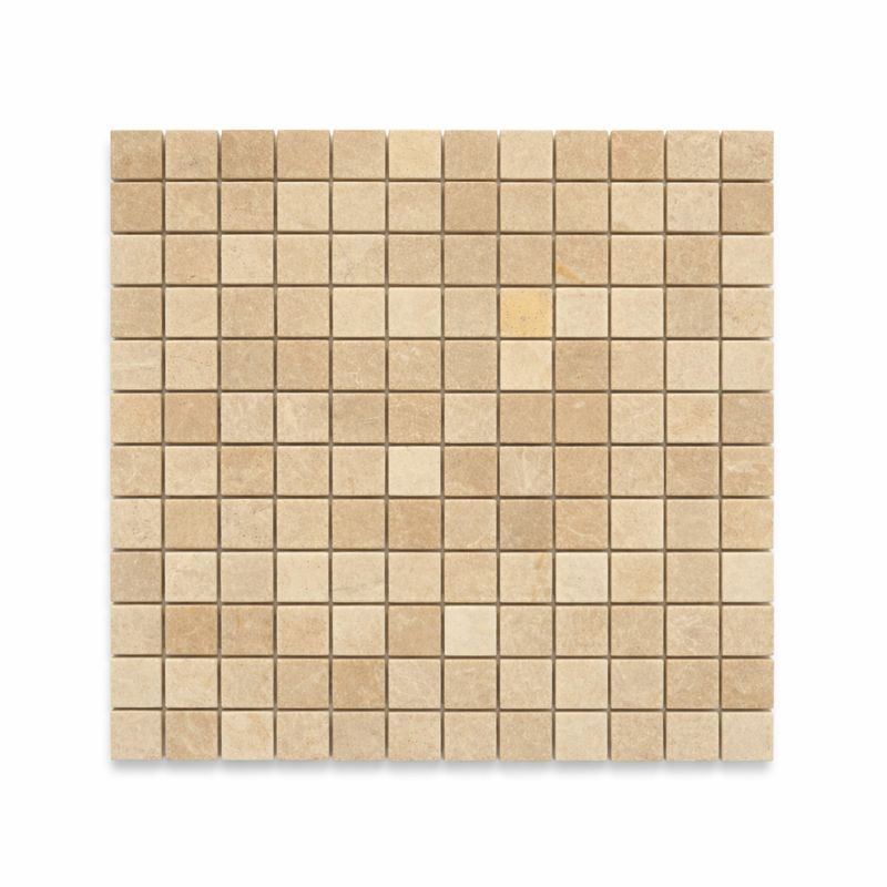 BOTTICINO POLISHED MARBLE MOSAIC 1x1