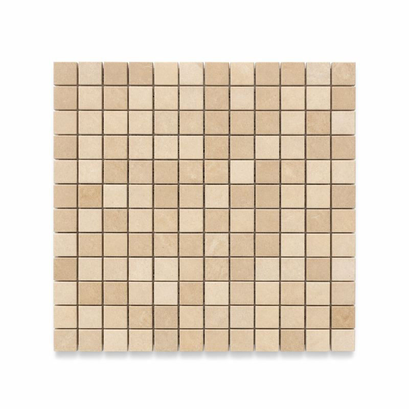 BOTTICINO TUMBLED MARBLE MOSAIC 1x1