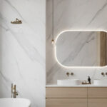 Natural Stone on Bathroom Walls